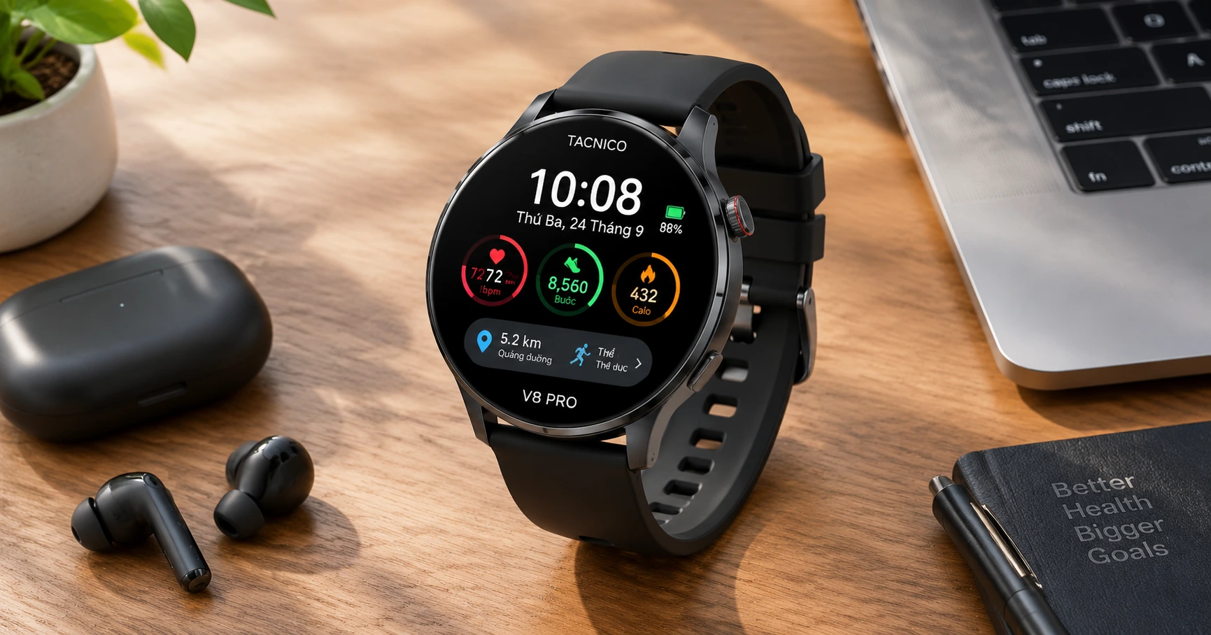 tacnico v8 pro: Đỉnh cao công nghệ smartwatch cho người dùng hiện đại - image 1 tacnico v8 pro: Đỉnh cao công nghệ smartwatch cho người dùng hiện đại - image 1