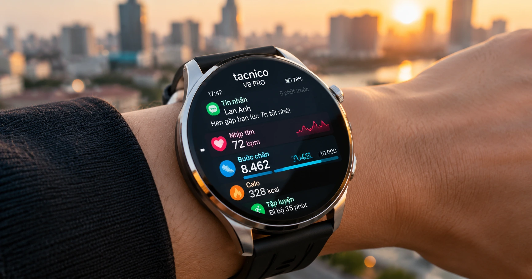 tacnico v8 pro: Đỉnh cao công nghệ smartwatch cho người dùng hiện đại - image 2 tacnico v8 pro: Đỉnh cao công nghệ smartwatch cho người dùng hiện đại - image 2