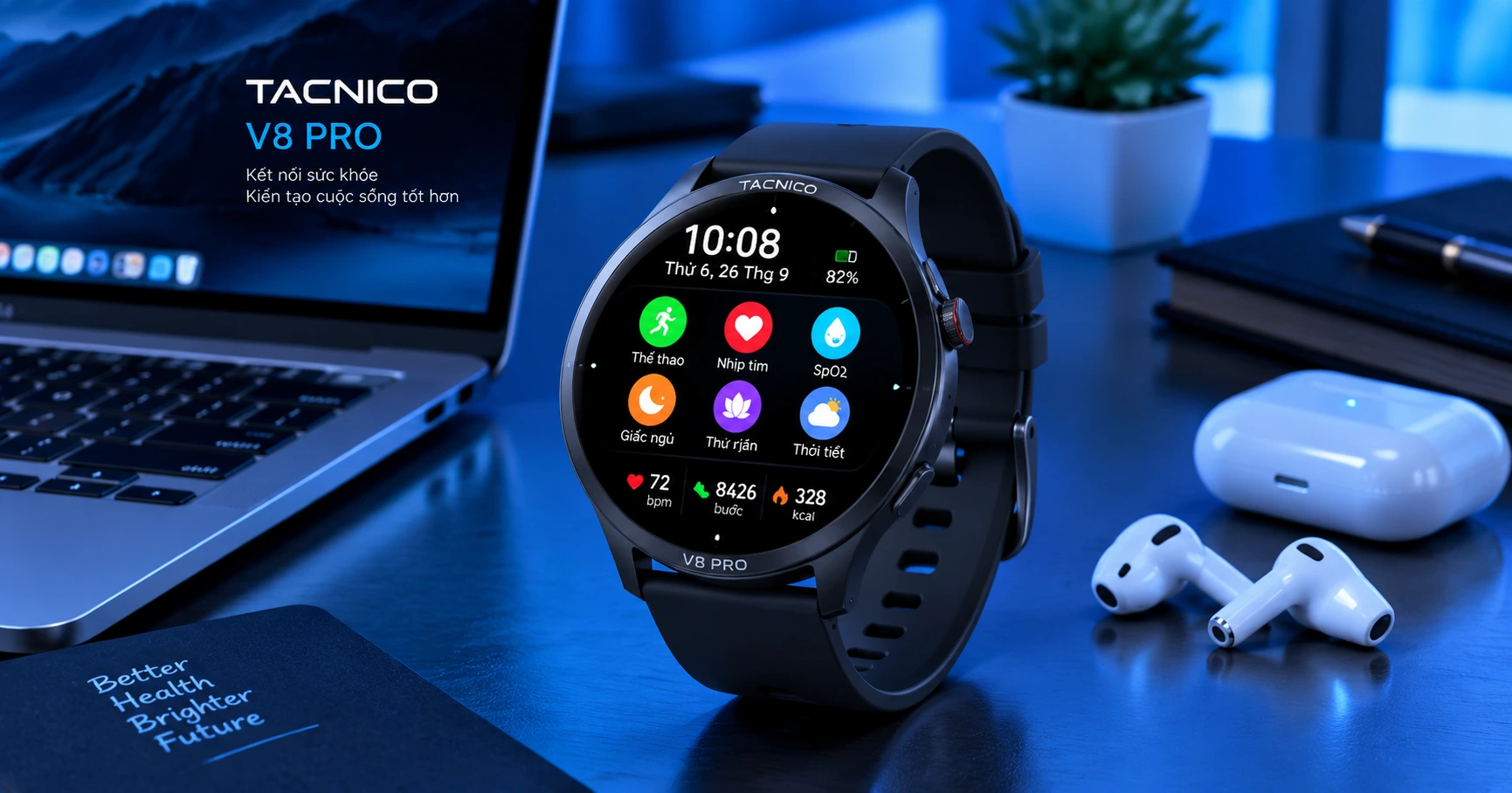 tacnico v8 pro: Đỉnh cao công nghệ smartwatch cho người dùng hiện đại - image 3 tacnico v8 pro: Đỉnh cao công nghệ smartwatch cho người dùng hiện đại - image 3