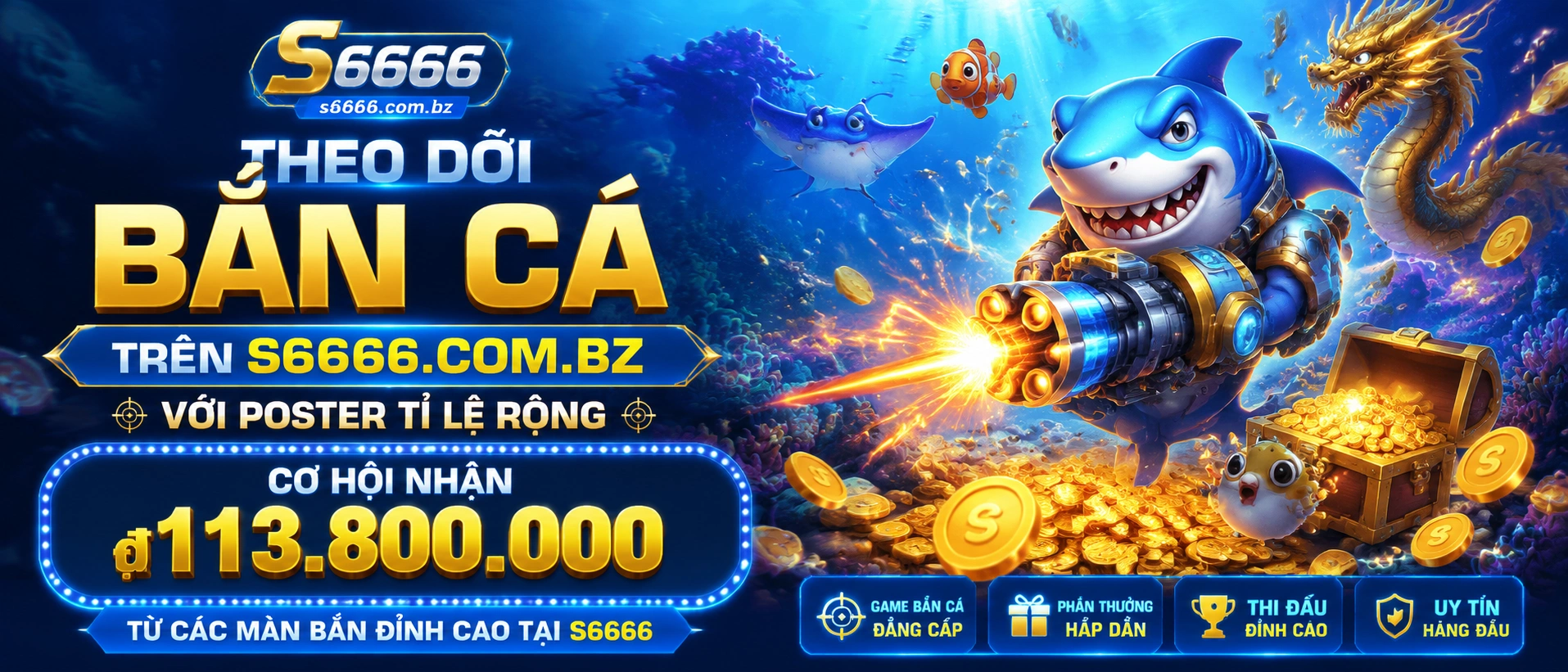 Bắn Cá mobile interface